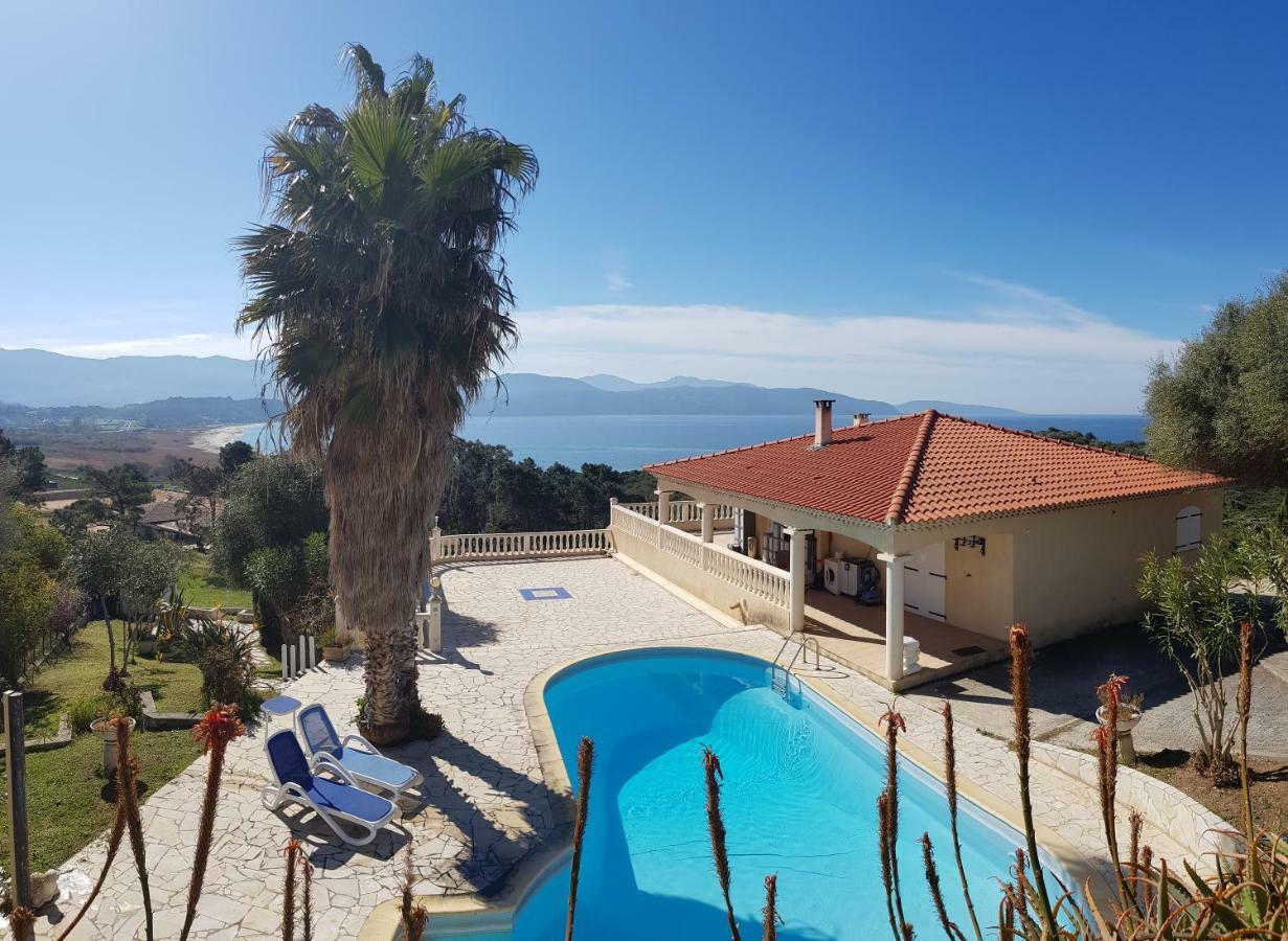 Villa Liamone Studio für 3 Personen , 400 m vom Strand, Pool, Klimaanlage Sagone  Buitenkant foto